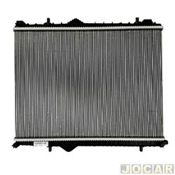Radiador do motor - Valeo - <b>Citron C3 First Edition Bi-Tom 1.6 16V cmbio automtico Flex 4P de 2022 em diante</b> - C3 1.6 2022 em diante - para modelos com ar condicionado - cada (unidade) - 522303