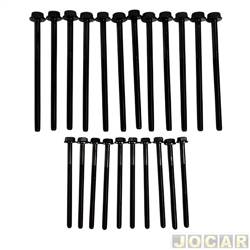 Parafuso fixa cabeote - Frontier - Ranger 3.2 2012 em diante - (M10X1,50X160 12PCS)-(M8X1,25X120 10PCS) - jogo - 74451