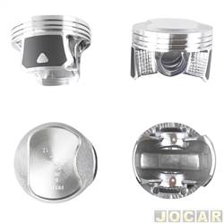 Pisto Motor - Frontier - <b>Fiat Uno Way 1.0 8V EVO Flex 4P de 2010 at 2014</b> - Uno/Palio 1.0 8v 2010 em diante - Motor Evo - 0,40 com pino - jogo - 71562