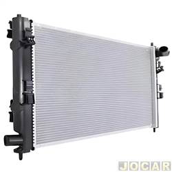 Radiador do motor - Frontier - <b>Mitsubishi ASX 4X2 - CVT 2.0 16V flex 4P de 2017 at 2019</b> - ASX 2010 em diante - para modelos com ar cond. e transmisso manual e automtica - cada (unidade) - 72594
