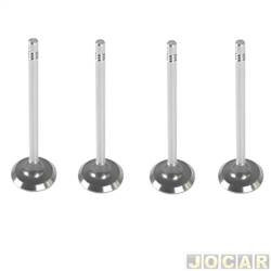 Vlvula de admisso - Frontier - <b>Volkswagen Kombi Standard 1.4 Total Flex motor a gua de 2005 at 2014</b> - Kombi 1.4 2005 at 2014 - 4 peas - motor 1.4/1.6 8V RSH EA111 FLEX - jogo - 70969