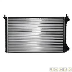 Radiador do motor - importado - <b>Fiat Dobl EX 1.3 mpi 16V Fire de 2001 at 2006</b> - Dobl 1.3 2001 em diante - para modelos com transmisso manual sem ar condicionado - cada (unidade) - 29800