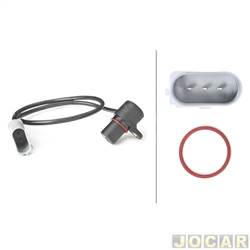 Sensor de rotao - Hella - <b>Volkswagen Passat Variant 2.8 V6 30V Tiptronic - importado de 2003 at 2005</b> - Golf 1.8 1999 at 2007 - Passat 2.8 2003 at 2005 - cada (unidade) - 6PU009146251