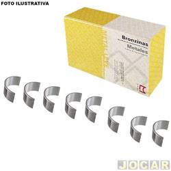Bronzina da biela - Metal Leve - <b>Fiat Palio Hatch EX 1.0 mpi 8V Fire 4P de 2000 at 2003</b> - Uno/Siena/Palio/Wekeend/Doblo/Strada 1.0 8v 16v - jogo - SBB-344-j-STD