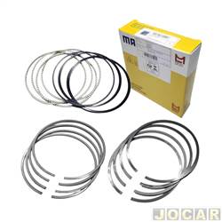 Anel de segmento - Metal Leve - <b>Ford Fiesta Sedan 1.0 8V Flex de 2007 at 2010</b> - Fiesta 1.0 8v 2000 at 2014 - Standard - jogo - STA7453STD