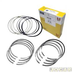 Anel de segmento - Metal Leve - <b>Volkswagen Saveiro Crossover 1.8 Mi Total Flex - G4 de 2005 at 2008</b> - Gol/Parati/Saveiro 1.6/1.8 8v 1996 at 2009 - Motor AP - jogo - SNA7215050