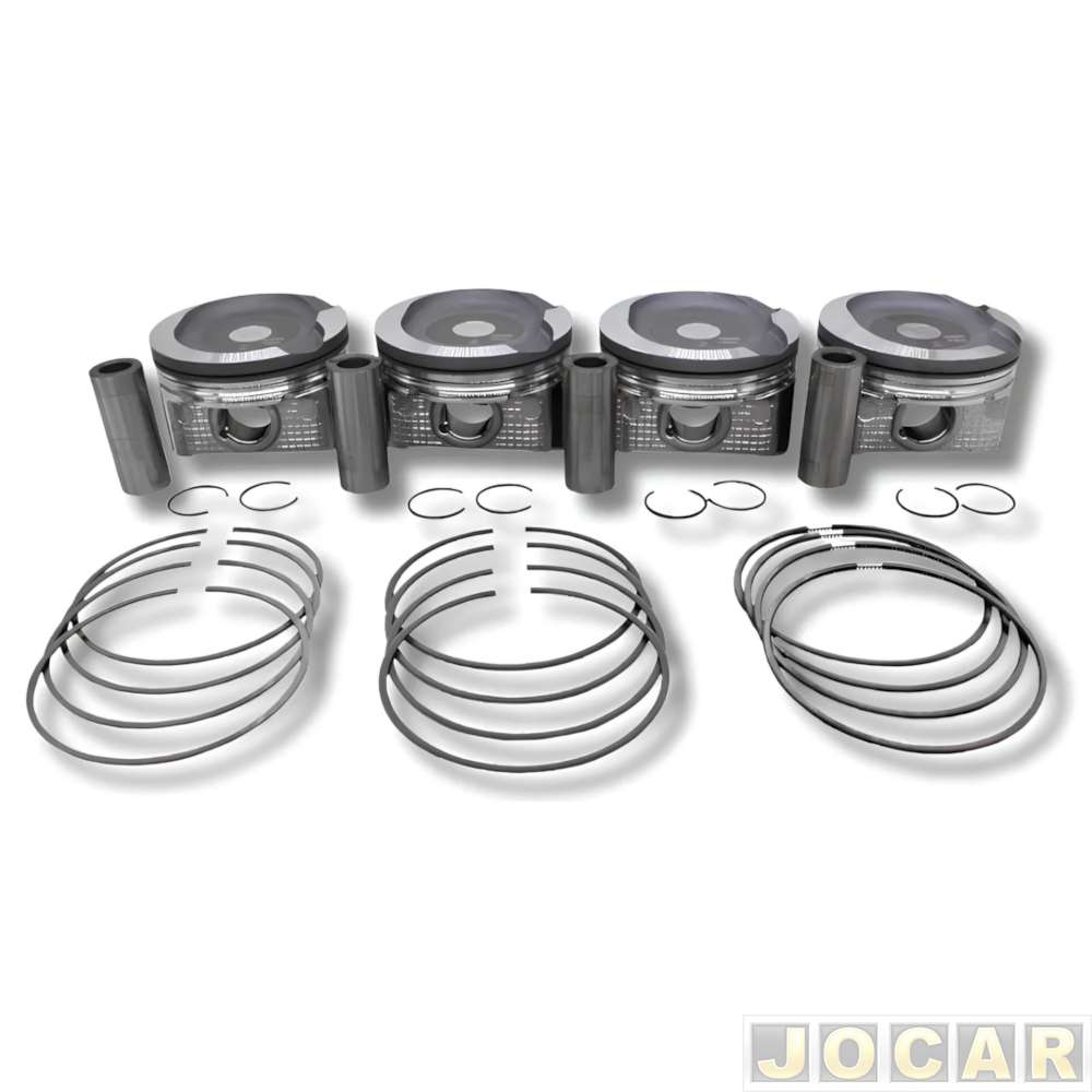 Pistão com anel - Metal Leve - Ecosport 1.6 8v 2003 em diante