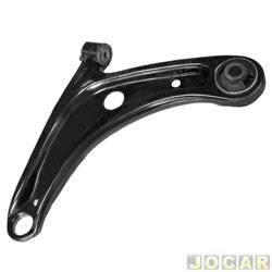 Bandeja da suspenso - Nakata - <b>Honda Fit LX-MT 1.4 8V Flex de 2006 at 2008</b> - Fit 2003 at 2008 - com bucha - lado do motorista - cada (unidade) - NBJ7005E