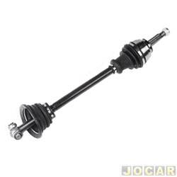 Semi eixo - Autotec - <b>Renault Clio Hatch Expression 1.0 16V Hi-Flex 2P de 2005 at 2007</b> - Clio 1.0/1.6 2000 at 2008 - Kangoo 1.0/1.6 2000 at 2004 - completo - 21 estrias - 750mm - sem ABS - com trizeta - lado do motorista - cada (unidade) - 18258
