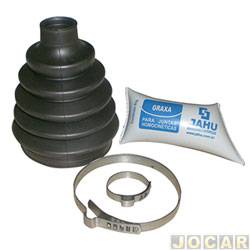 Kit reparo junta homocintica - Jahu - <b>Ford Fiesta Hatch 1.0 mpi 4P de 1999 at 2000</b> - Fiesta/Ka 1.0 1999 at 2007 - Clio 1999 at 2012 - lado roda - com graxa - cada (unidade) - 11510-3