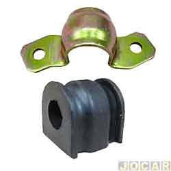 Kit da barra estabilizadora - Jahu - <b>Renault Duster Expression 4X2 1.6 16V Hi-Flex 4P de 2011 at 2016</b> - Duster 2011 em diante - Oroch 2015 em diante - dianteira - jogo - 50277-4