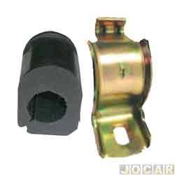 Kit da barra estabilizadora - Jahu - <b>Renault Clio Hatch Expression 1.0 16V Hi-Power Flex 4P de 2012 at 2016</b> - Clio 1999 at 2016 - Scnic 1999 at 2011 - central - para um lado - dianteira - jogo - 50359-7