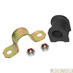 Kit da barra estabilizadora - Jahu - <b>Fiat Fiorino Pick-up Trekking 1.5 mpi de 1996 at 1998</b> - Fiorino 1990 at 2014 - interna - 17mm - dianteira - jogo - 60254-2