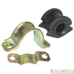 Kit da barra estabilizadora - Jahu - <b>Fiat Tempra Turbo 2.0 mpi 2P de 1994 at 1996</b> - Tempra Turbo 1993 at 1998 - 23mm - dianteira - jogo - 61001-1