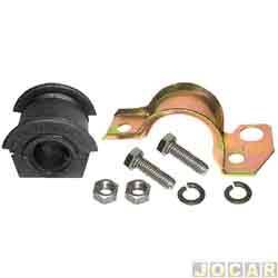 Kit da barra estabilizadora - Jahu - <b>Fiat Strada Cabine Simples LX 1.6 mpi 16V gasolina 2P de 1998 at 2000</b> - Palio/Weekend/Siena/Strada 16V 1996 at 2003 - 20mm - interna - dianteira - lado do motorista - jogo - 62079-9