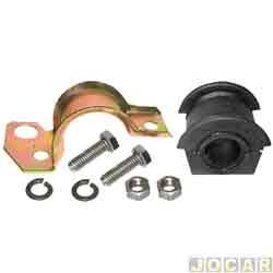 Kit da barra estabilizadora - Jahu - <b>Fiat Siena ELX 1.0 mpi 16V Fire de 2000 at 2003</b> - Palio/Weekend/Siena/Strada 16V 1996 at 2003 - 20mm - interna - dianteira - lado do passageiro - jogo - 62080-5