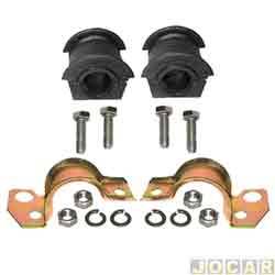 Kit da barra estabilizadora - Jahu - <b>Fiat Palio Hatch EDX 1.0 mpi 2P de 1996 at 1999</b> - Palio/Weekend/Siena 1996 at 2002 - 19mm - interna - dianteira - par - 62133-8