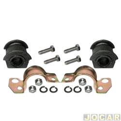 Kit da barra estabilizadora - Jahu - <b>Fiat Palio Hatch 1.5 mpi 2P lcool de 2002 at 2003</b> - Palio/Weekend/Siena/Strada 1.5 1996 at 2002 - 20mm - interna - dianteira - par - 62134-5