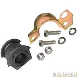 Kit da barra estabilizadora - Jahu - <b>Fiat Dobl ELX 1.6 mpi 16V de 2001 at 2003</b> - Dobl 2001 em diante - 23mm - lado do motorista - jogo - 62169-7