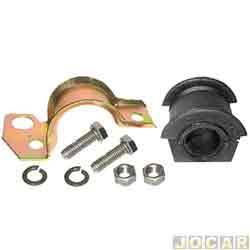 Kit da barra estabilizadora - Jahu - <b>Fiat Siena ELX 1.0 mpi 16V Fire de 2000 at 2003</b> - Palio Weekend/Siena 1.0/1.6 2001 at 2004 - 21mm - dianteira - lado do passageiro - jogo - 62493-3