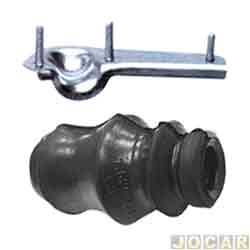 Kit da barra estabilizadora - Jahu - <b>Fiat Palio Hatch EDX 1.0 mpi 2P de 1996 at 1999</b> - Palio/Weekend/Siena/Strada 1996 at 2002 - Tempra - dianteira - lado do passageiro - jogo - 63282-2
