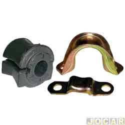 Kit da barra estabilizadora - Jahu - <b>Fiat Punto Essence 1.6 16V Dualogic Plus Flex 4P de 2012 at 2017</b> - Punto 2007 at 2017 - 17mm - dianteira - jogo - 64216-6