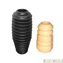 Kit do amortecedor dianteiro - Jahu - <b>Ford Fiesta Hatch 1.0 mpi 2P de 1996 at 1999</b> - Ka 1997 at 2007 - Fiesta 1996 at 2007 - batente e guarda p - parcial para um lado - jogo - 11148-8