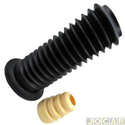 Kit do amortecedor dianteiro - Jahu - <b>Ford Fiesta Hatch Titanium Plus 1.6 16V PowerShift Flex 4P - New Fiesta de 2016 at 2019</b> - New Fiesta 2010 em diante - batente e coifa para um lado - qualidade original - jogo - 27409-1