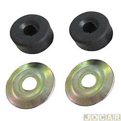 Kit do amortecedor dianteiro - Jahu - <b>Mitsubishi L-200 Cabine Dupla Triton GL 4X2 MT 2.4 16V Flex de 2012 at 2015</b> - L-200 GL/GLS 1998 at 2018 - jogo - 47353-1
