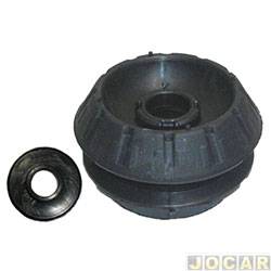 Coxim do amortecedor - Jahu - <b>Nissan March SV 1.6 16V CVT Flex 4P de 2015 em diante</b> - March 2011 em diante - Versa 2011 at 2020 - V-Drive 2020 em diante - com rolamento - qualidade original - jogo - 48435-3