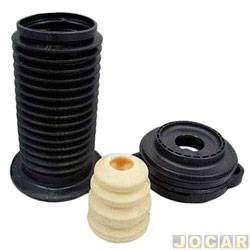 Kit do amortecedor dianteiro - Jahu - <b>Fiat Palio Hatch Attractive 1.4 8V Flex 4P de 2011 at 2017</b> - Uno/Grand Siena/Palio 2010 at 2021 - Mobi 2016 em diante - completo para um lado - qualidade original - jogo - 58236-3