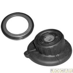 Coxim do amortecedor - Jahu - <b>Fiat Stilo Sporting 1.8 8V Dualogic Flex de 2008 at 2011</b> - Stilo 2002 at 2011 - com rolamento - superior - jogo - 64039-1