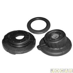Coxim do amortecedor - Jahu - <b>Fiat Stilo Sporting 1.8 8V Dualogic Flex de 2008 at 2011</b> - Stilo 2002 at 2011 - com rolamento - superior e inferior - jogo - 64140-4