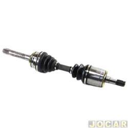 Semi eixo - Autotec - <b>Mitsubishi L-200 Cabine Dupla L 4X4 2.5 Turbo diesel de 2000 at 2005</b> - L200 1994 at 2005 - sem ABS - lado do motorista - cada (unidade) - 70221