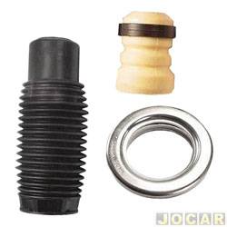 Kit do amortecedor dianteiro - Jahu - <b>Peugeot 206 Hatch Presence 1.4 8V Flex 2P de 2005 at 2008</b> - 206 1998 at 2010 - coifa + batente e rolamento - apenas para um lado do veculo - cada (unidade) - 53545-1