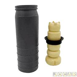 Kit do amortecedor traseiro - Jahu - <b>Fiat Cronos Drive 1.3 8V GSR Firefly Flex 4P de 2018 em diante</b> - Cronos 2016 em diante - batente e coifa - parcial para um lado - cada (unidade) - 58334-6
