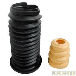 Kit do amortecedor dianteiro - Axios - <b>Fiat Linea HLX 1.9 16V Dualogic Flex 4P de 2008 at 2010</b> - Linea 1.9 2008 at 2010 - batente e coifa - parcial para um lado - cada (unidade) - 86453-7