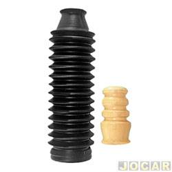 Kit do amortecedor dianteiro - Axios - <b>Honda Fit LX-MT 1.4 16V Flex de 2008 at 2014</b> - Fit/City 2008 at 2014 - batente e coifa - parcial para um lado - cada (unidade) - 86465-0