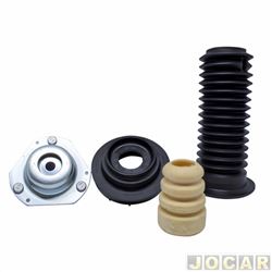 Kit do amortecedor dianteiro - Axios - <b>Ford Fiesta Hatch Titanium 1.6 16V PowerShift Flex 4P - New Fiesta de 2013 at 2019</b> - New Fiesta 2010 at 2019 - completo para um lado - cada (unidade) - LT90057