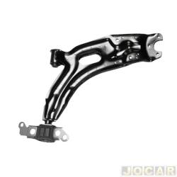 Bandeja da suspenso - alternativo - Axios - <b>Fiat Palio Hatch EX 1.0 mpi 2P de 1998 at 2000</b> - Palio/Weekend/Siena 1996 at 2001 - com bucha, mancal menor e sem piv - dianteira - inferior - lado do passageiro - cada (unidade) - 044.1218