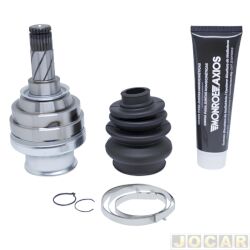 Junta homocintica - Axios - <b>Chevrolet Corsa Hatch Super 1.0 MPFI 16V 4P de 1999 at 2001</b> - Corsa 1994 at 2002 - Classic 2003 at 2016 - deslizante - lado cmbio - cmbio manual - sem ABS - dianteiro - lado do passageiro/motorista - cada (unidade) - 546.6078