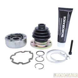 Junta homocintica - Axios - <b>Volkswagen Fox 1.0 8V Plus Total Flex 2P de 2003 at 2010</b> - Fox 1.0 8V 2004 at 2009 - deslizante - lado cmbio - cmbio manual - sem ABS - dianteira - lado do passageiro/motorista - cada (unidade) - 546.6088