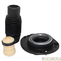 Kit do amortecedor dianteiro - Axios - <b>Peugeot 206 Hatch Presence 1.4 8V Flex 4P de 2005 at 2008</b> - 206 1998 at 2006 - completo para um lado - com rolamento - lado do passageiro - cada (unidade) - LT90089