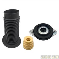 Kit do amortecedor dianteiro - Axios - <b>Renault Kwid Intense 1.0 12V SCe Flex 4P de 2022 em diante</b> - Kwid 2018 em diante - completo para um lado - com rolamento - cada (unidade) - LT90107