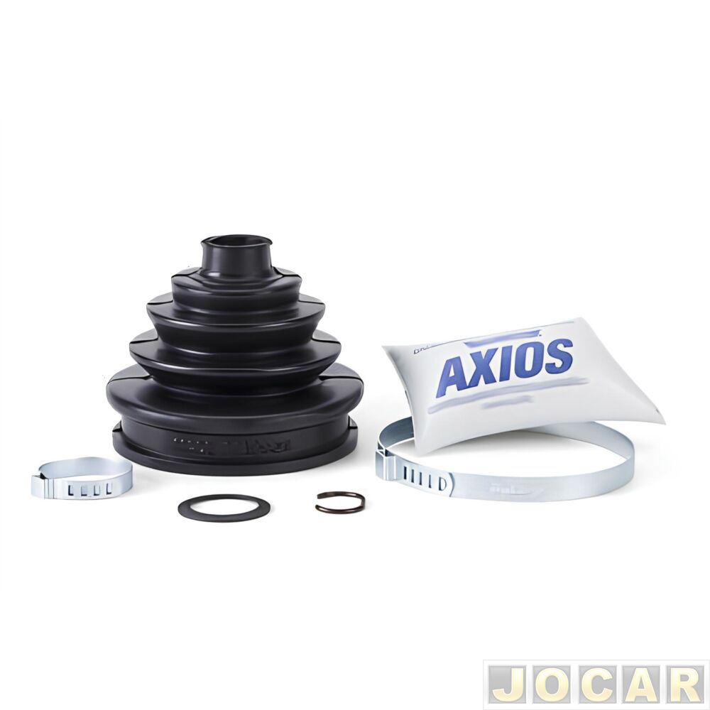 Kit reparo junta homocinética - Axios - Santana/Quantum 1984 até 2006 - Versailles/Royale 1991 até 1996 - lado roda - com graxa - cada (unidade) - Kit reparo junta homocinética - Axios - Santana/Quantum 1984 até 2006 - Versailles/Royale 1991 até 1996 - lado roda - com graxa - cada (unidade) -