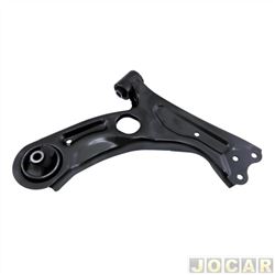 Bandeja da suspenso - Cofap - <b>Chevrolet Onix Hatch Effect 1.4 8V SPE/4 cmbio manual Flex 4P de 2014 at 2016</b> - Onix 2012 at 2019 - Prisma 2013 at 2019 - Sonic - com buchas - dianteiro - lado do passageiro - cada (unidade) - BJC04142M