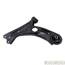 Bandeja da suspenso - Cofap - <b>Chevrolet Onix Hatch Effect 1.4 8V SPE/4 cmbio manual Flex 4P de 2014 at 2016</b> - Onix 2012 at 2019 - Prisma 2013 at 2019 - Sonic - com buchas - dianteiro - lado do motorista - cada (unidade) - BJC04141M