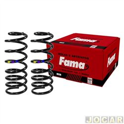 Mola de suspenso - Fama (antiga Aliperti) - <b>Fiat Palio Hatch EX 1.0 mpi 4P de 1998 at 2000</b> - Palio 1996 at 2000 - Young 2000 at 2002 - para carros GNV - traseiro - par - AL-328G
