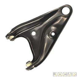 Bandeja da suspenso - Grazzimetal - <b>Renault Sandero Stepway Rip Curl 1.6 16V Hi-Flex de 2012 at 2014</b> - Logan 2007 at 2013 - Sandero 2007 at 2014 - dianteiro - lado do passageiro - cada (unidade) - RN4054BGG