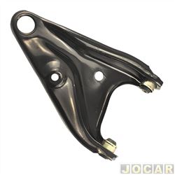 Bandeja da suspenso - Grazzimetal - <b>Renault Sandero Stepway Rip Curl 1.6 16V Hi-Flex de 2012 at 2014</b> - Logan 2007 at 2013 - Sandero 2007 at 2014 - dianteiro - lado do motorista - cada (unidade) - RN4053BGG